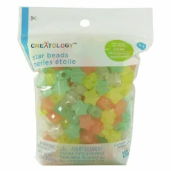 12 Packs: 280 ct. (3,360 total) Glow in the Dark Star Beads by Creatologyâ„¢