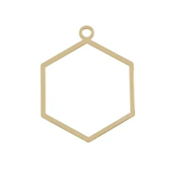 12 Packs: 8 ct. (96 total) Gold Hexagon Connectors by Bead Landing™