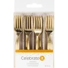 12 Packs: 24 ct. (288 total) Gold Mini Forks by Celebrate It™