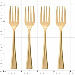 12 Packs: 24 ct. (288 total) Gold Mini Forks by Celebrate It™