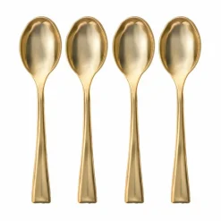 12 Packs: 24 ct. (288 total) Gold Mini Spoons by Celebrate Itâ„¢