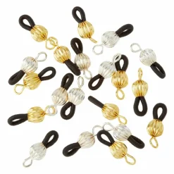 12 Packs: 20 ct. (240 total) Gold & Silver Eyeglass Holders by Bead Landing™