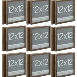 9 Packs: 2 ct. (18 total) Gray Fundamentals 12" x 12" Shadow Box by Studio Décor®