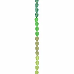 6 Packs: 16 ct. (96 total) Green Czech Glass Leaf Beads, 10.5mm by Bead Landing™