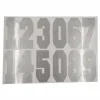 12 Packs: 12 ct. (144 total) 8" Iron-On Silver Glitter Numbers by Make Market®
