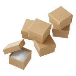 12 Packs: 6 ct. (72 total) Kraft Ring Boxes by Bead Landing™