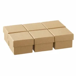 12 Packs: 6 ct. (72 total) Kraft Ring Boxes by Bead Landing™