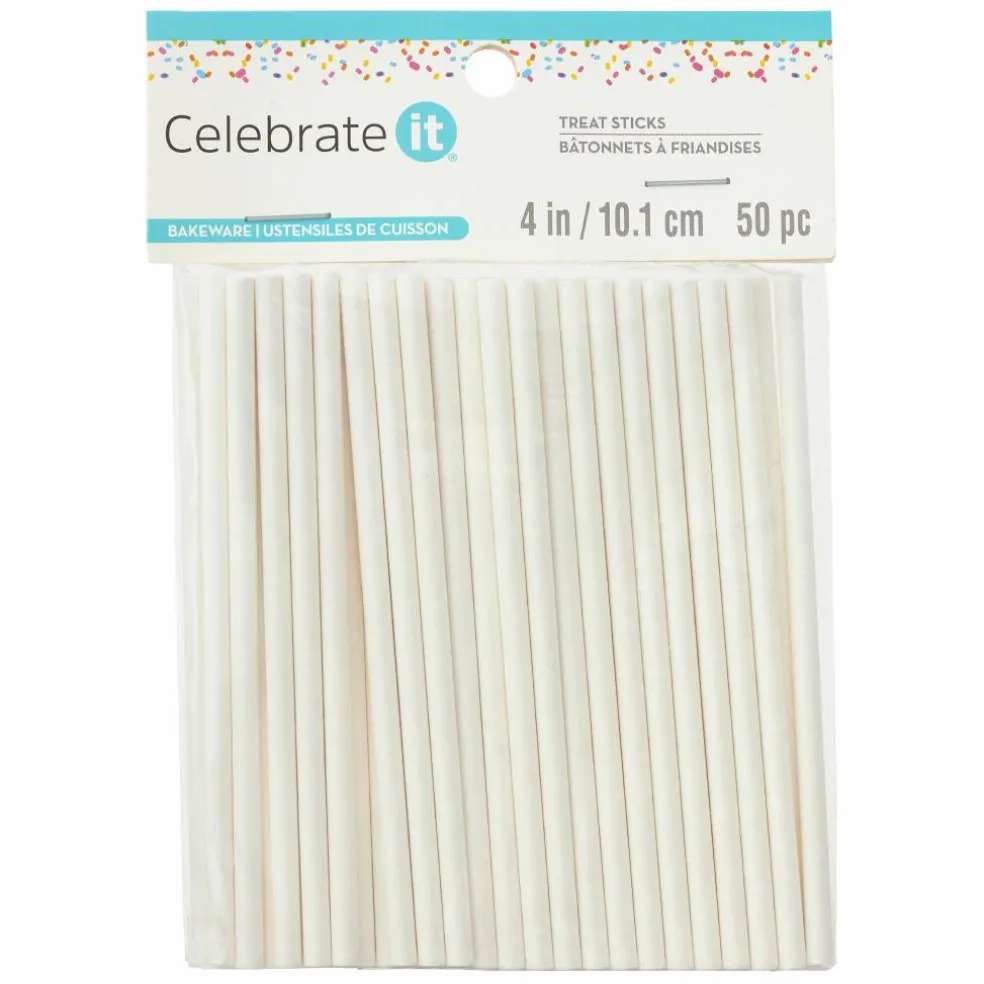 12 Packs: 50 ct. (600 total) 4" Lollipop Sticks by Celebrate It®