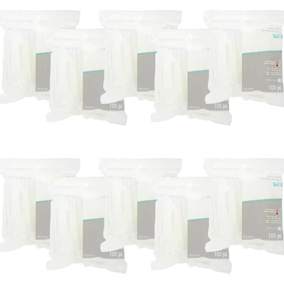 10 Packs: 100 ct. (1,000 total) Mini Dual Temperature Glue Sticks by Ashland®