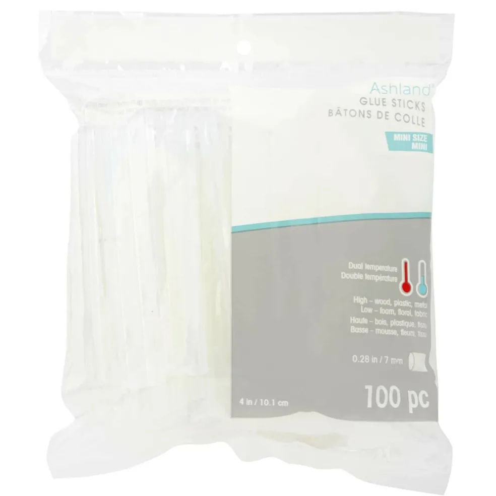 10 Packs: 100 ct. (1,000 total) Mini Dual Temperature Glue Sticks by Ashland®
