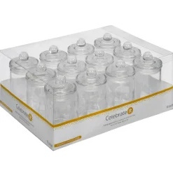 6 Packs: 12 ct. (72 total) Mini Glass Jars with Lids by Celebrate Itâ„¢