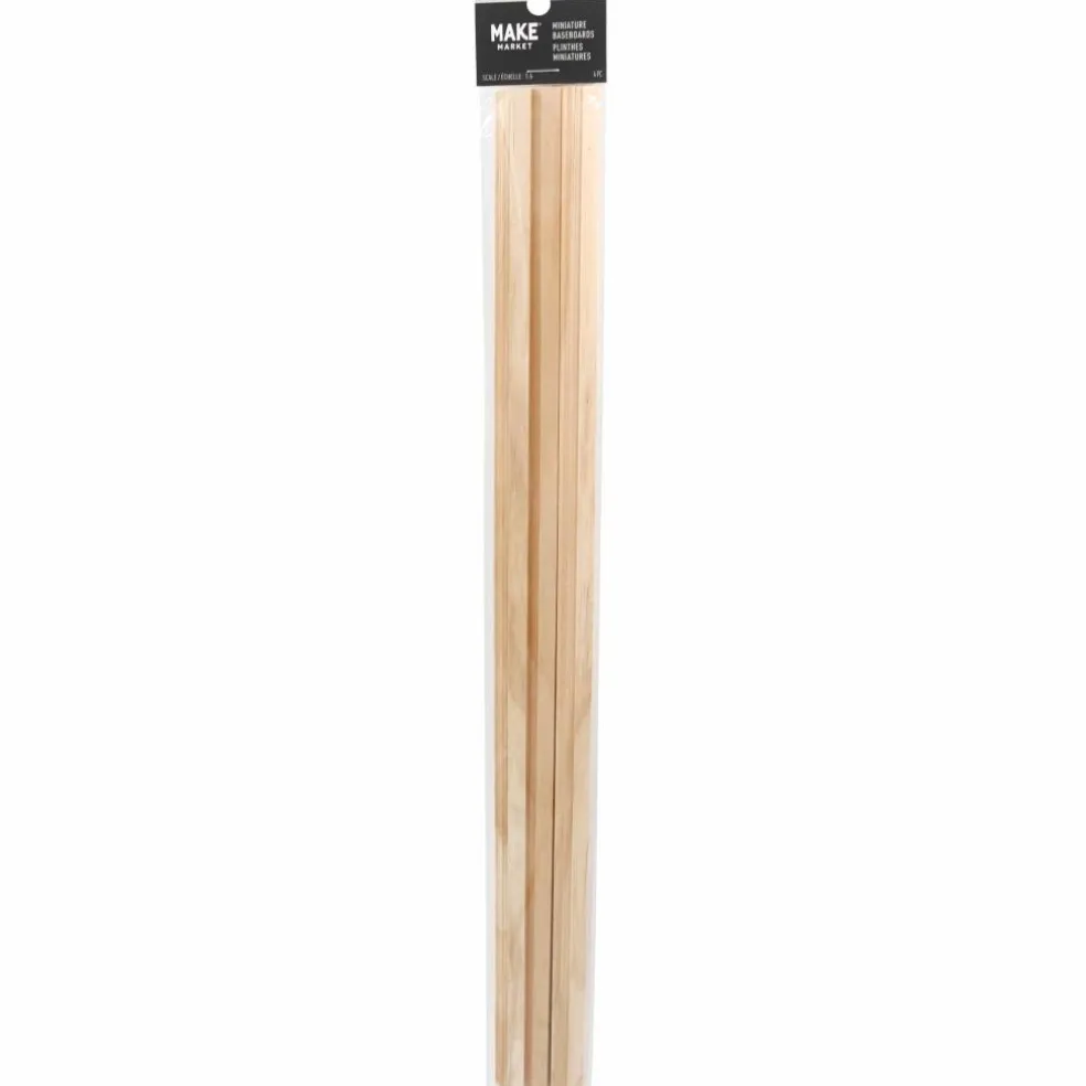 12 Packs: 4 ct. (48 total) Mini Unfinished Baseboards by Make Market®