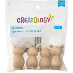 12 Packs: 4 ct. (48 total) Mixed Animal Peg Figures by Creatology™