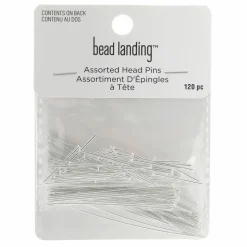 12 Packs: 120 ct. (1,440 total) Mixed Head Pins by Bead Landing™