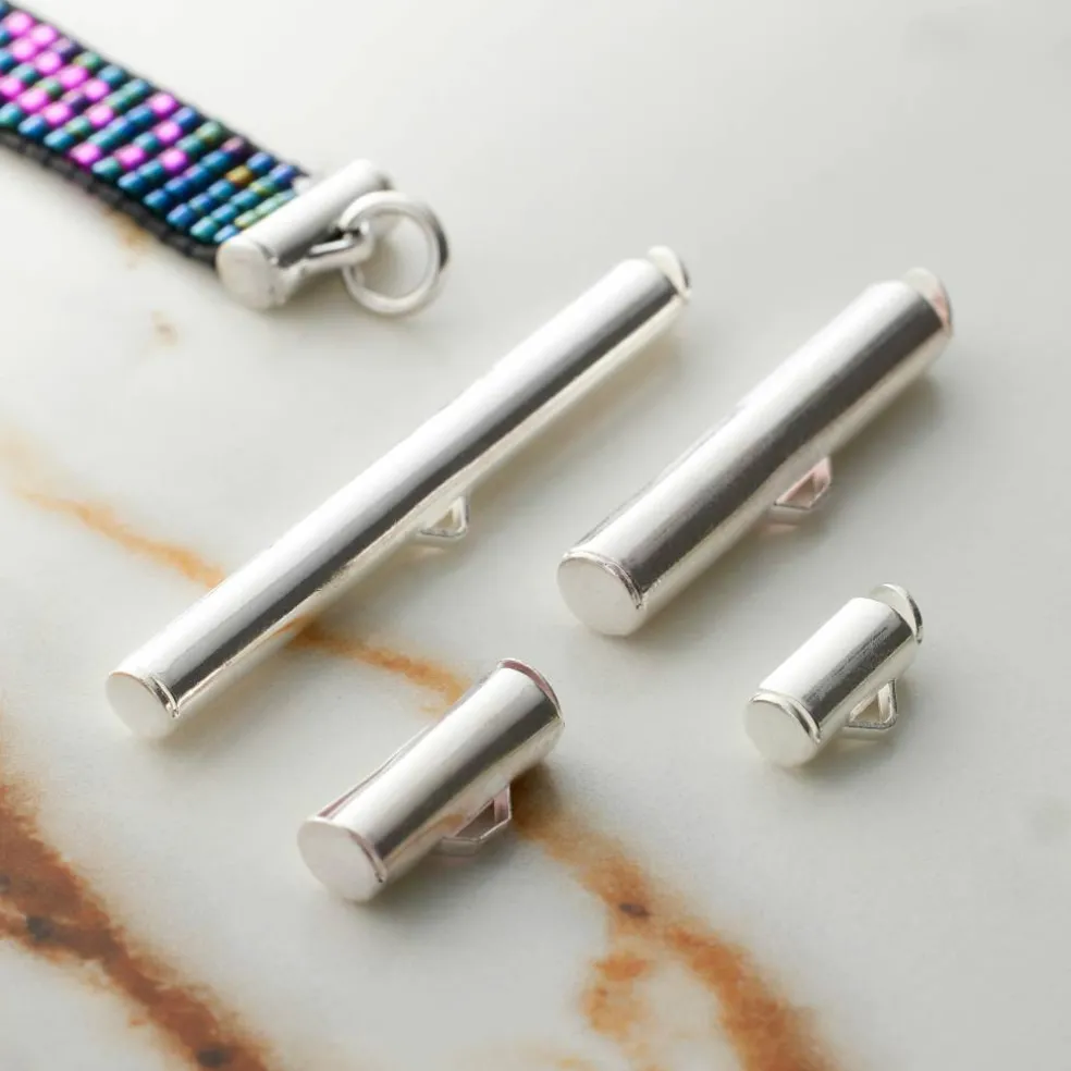 12 Packs: 16 ct. (192 total) Mixed Metal Slider End Tubes by Bead Landing™