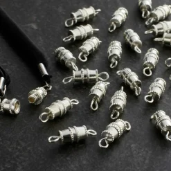 12 Packs: 24 ct. (288 total) 10mm Barrel Screw Clasps by Bead Landing™