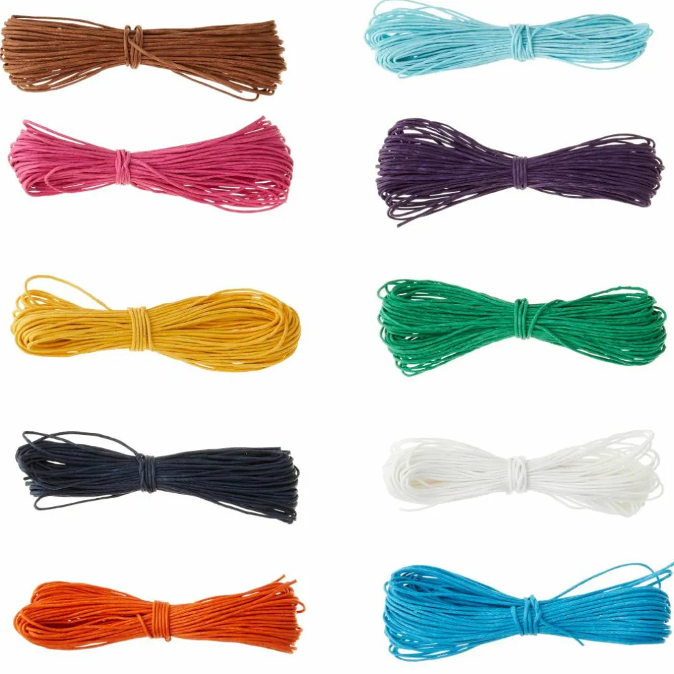 12 Packs: 10 ct. (120 total) 1mm Cotton Cording Value Pack by Bead Landing™