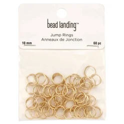 12 Packs: 60 ct. (720 total) 10mm Gold Jump Rings by Bead Landing™