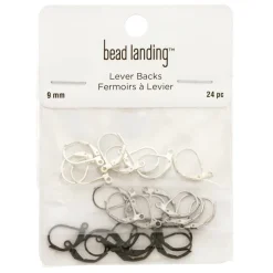 12 Packs: 24 ct. (288 total) 9mm Mixed Lever Backs by Bead Landing™