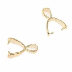 12 Packs: 4 ct. (48 total) 15mm Simple Pinch Bails by Bead Landing™