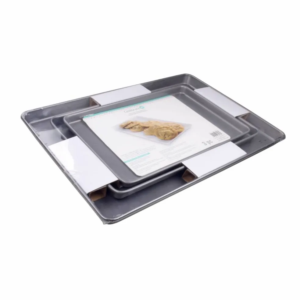 6 Packs: 3 ct. (18 total) Non-Stick Cookie Sheet Set by Celebrate It®