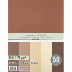12 Packs: 50 ct. (600 total) Nostalgia 8.5" x 11" Cardstock Paper by Recollections™