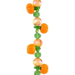12 Packs: 8 ct. (96 total) Orange Pumpkin Lampwork Glass Bead Mix by Bead Landing™