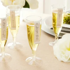 12 Packs: 16 ct. (192 total) 5oz. Plastic Champagne Flutes by Celebrate It™