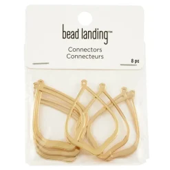 12 Packs: 8 ct. (96 total) Pear-Shaped Dangle Connectors by Bead Landing™