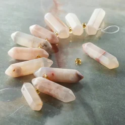 6 Packs: 11 ct. (66 total) Pink Agate Spike Beads by Bead Landing™