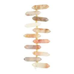 6 Packs: 11 ct. (66 total) Pink Agate Spike Beads by Bead Landing™