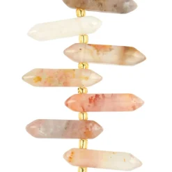 6 Packs: 11 ct. (66 total) Pink Agate Spike Beads by Bead Landing™