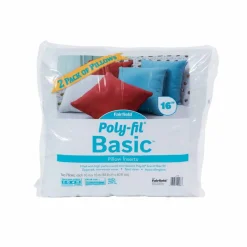 8 Packs: 2 ct. (16 total) Poly-Fil® 16" x 16" Basic Pillow Inserts