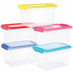 6 Packs: 5 ct. (30 total) 6.2qt. Storage Bins with Lids by Simply Tidy™