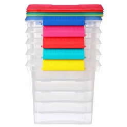 6 Packs: 5 ct. (30 total) 6.2qt. Storage Bins with Lids by Simply Tidy™