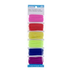 12 Packs: 6 ct. (72 total) Rainbow Elastic Cords by Creatology™