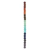 12 Packs: 22 ct. (264 total) Rainbow Mixed Stone Round Beads, 7.5mm by Bead Landing™