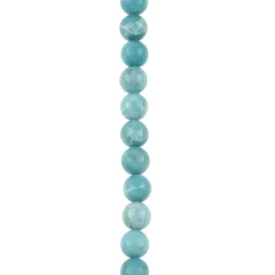 12 Packs: 22 ct. (264 total) Reconstituted Larimar Round Beads, 7.5mm by Bead Landing™