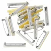 12 Packs: 24 ct. (288 total) 1.5" Rhodium Bar Pins with Pad by Bead Landing™