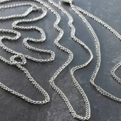 12 Packs: 3 ct. (36 total) 30" Rhodium Curb Chain Necklaces by Bead Landing™