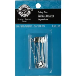 24 Packs: 6 ct. (144 total) 2" Safety Pins by Loops & Threads™