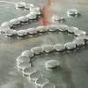 12 Packs: 33 ct. (396 total) Silver Metal Coin Beads, 11mm by Bead Landing™