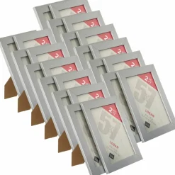 12 Packs: 2 ct. (24 total) Silver Tabletop Frames, Logan by Studio Décor®