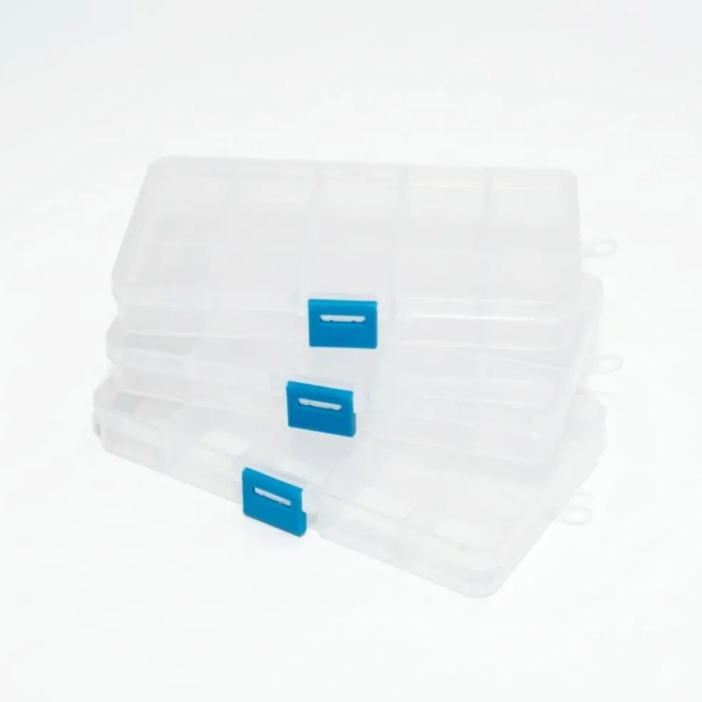 6 Packs: 3 ct. (18 total) Small Clear Bead Storage Cases by Bead Landing™