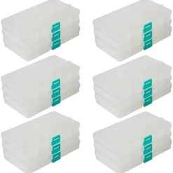 6 Packs: 3 ct. (18 total) Small Clear Bead Storage Cases by Bead Landing™
