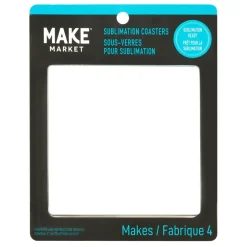 12 Packs: 4 ct. (48 total) 3.7" Square Sublimation Coasters by Make Market®