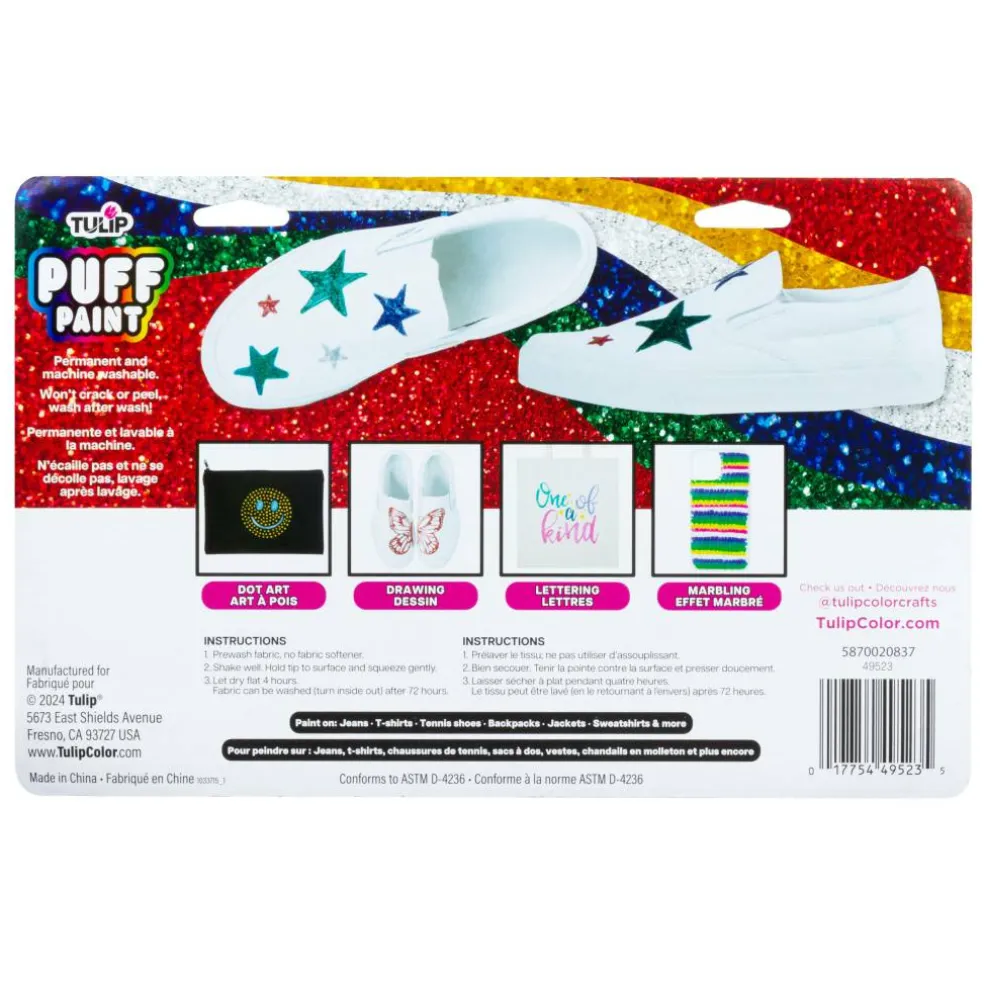 6 Packs: 10 ct. (60 total) Tulip® Glitter Puff Paint Set