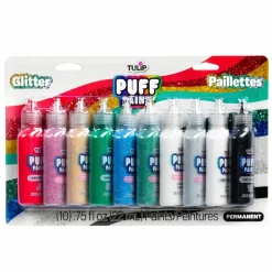 6 Packs: 10 ct. (60 total) Tulip® Glitter Puff Paint Set