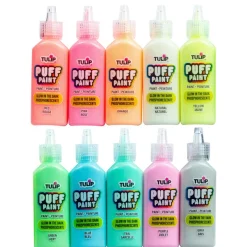 6 Packs: 10 ct. (60 total) TulipĀ® Glow-in-the-Dark Puff Paints