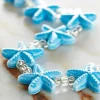 12 Packs: 9 ct. (108 total) Turquoise Starfish Ceramic Beads, 18mm by Bead Landing™
